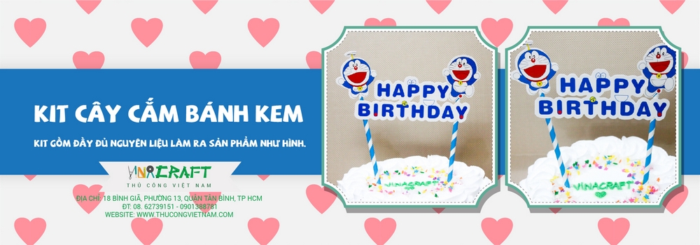 Kit cây cắm bánh kem 09